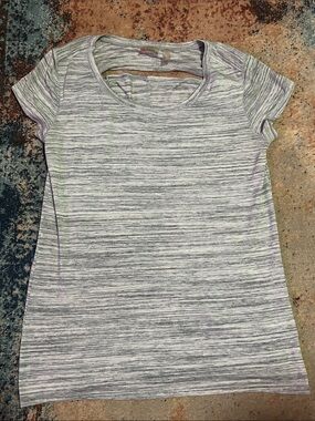 Zella small casual fit athletic t-shirt with back detail opening